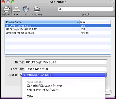 generic printer drivers for mac sierra